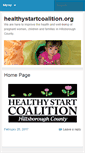 Mobile Screenshot of healthystartcoalition.org